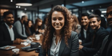 a person smiling at camera