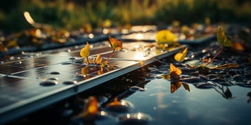 a close up of a solar panel