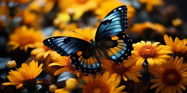 a butterfly on a flower