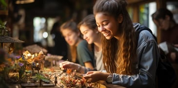 a group of women sitting at a table