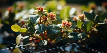 a close up of a plant